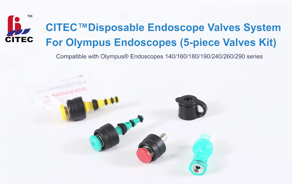 CITEC™ Disposable Endoscope Valves System For Olympus Endoscopes(5-piece Valves Kit)